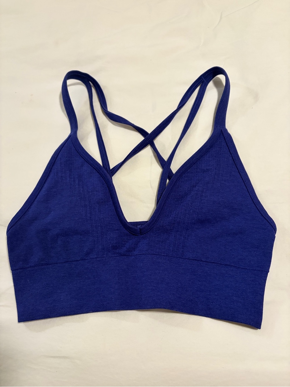 Lululemon Seamless Strappy Sports Bralette - Deep Blue
